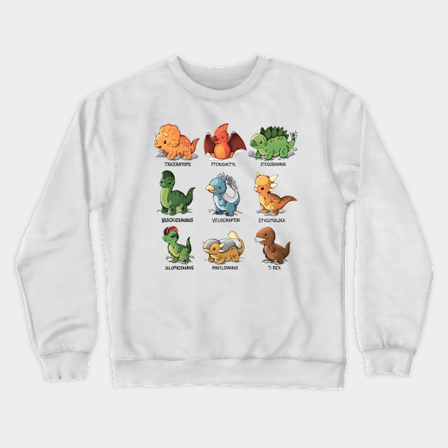 Dinosaurs Crewneck Sweatshirt by Vallina84